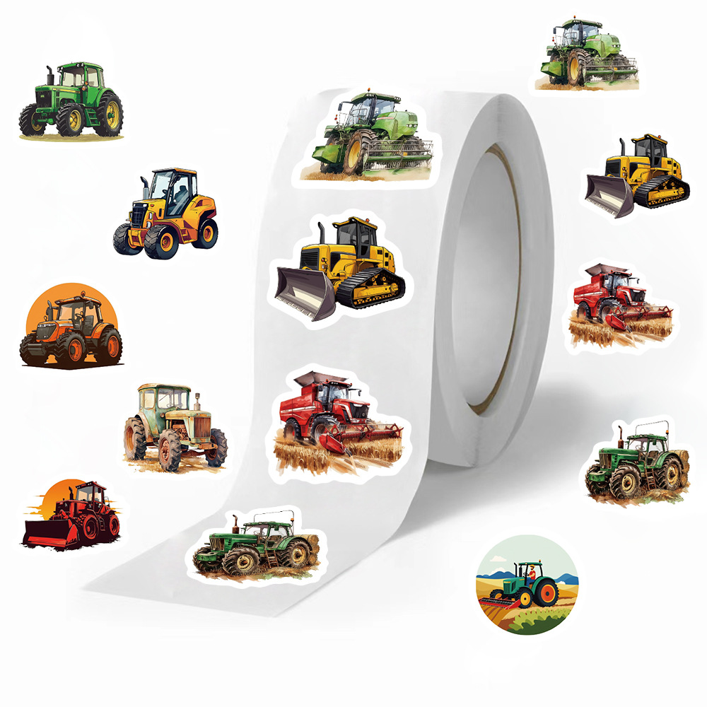 500Pcs Stiker Traktor Pertania - Agriculture Farming For Kids ulasan dan harga