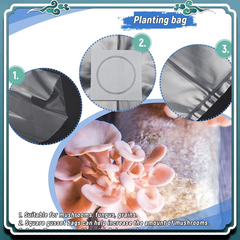 50Pcs Kantong Tumbuh Jamur PVC - Mushroom Spawn Bag ulasan dan harga
