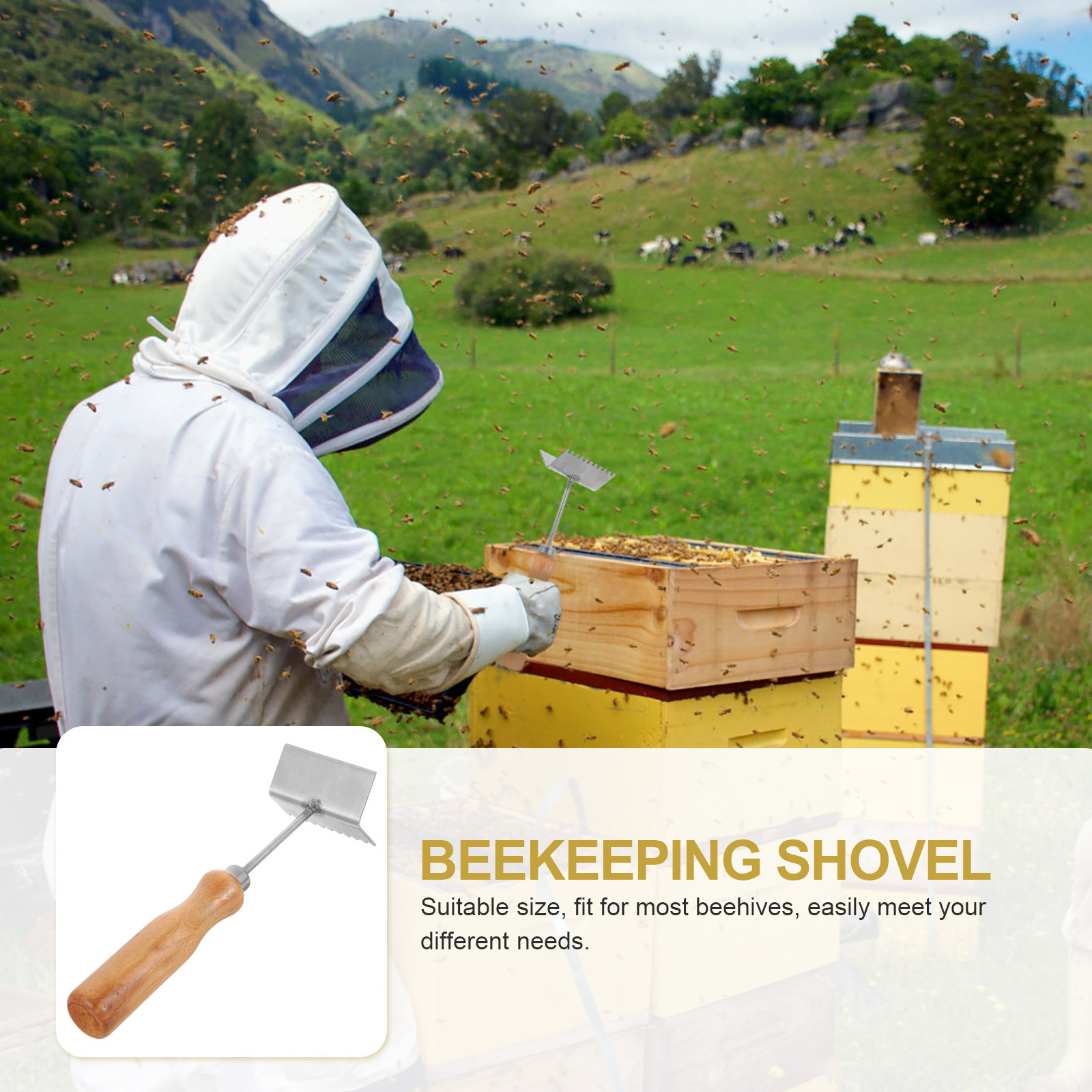 Sekop Peternak Lebah Profesion - Beehive Frame Wax ulasan dan harga