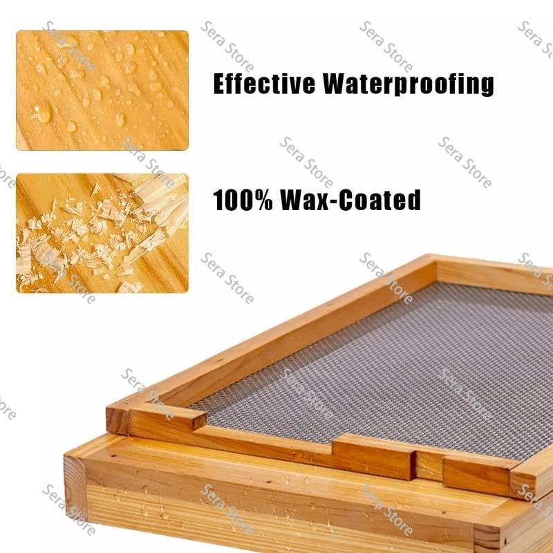 Sepuluh bingkai sarang lebah d - Beehive Frame Wax ulasan dan harga